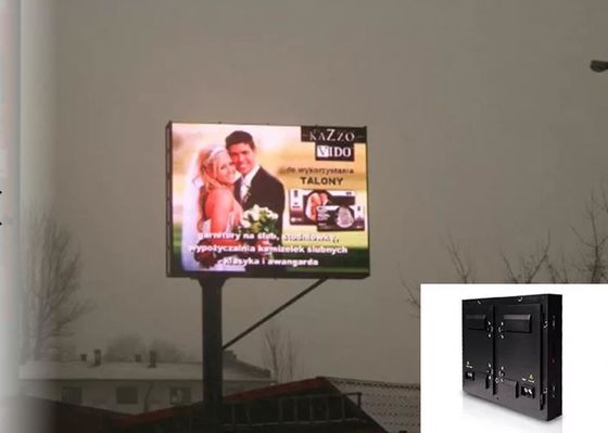 روشنایی خودکار SMD3535 P10 صفحه نمایش تبلیغات بیرونی پنل LED در فضای باز